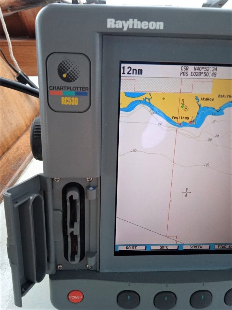 Raymarine Raytheon RC530 Autohelm kaartplotter CHARTPLOTTER, Ophalen of Verzenden, Gebruikt, Gps of Kompas
