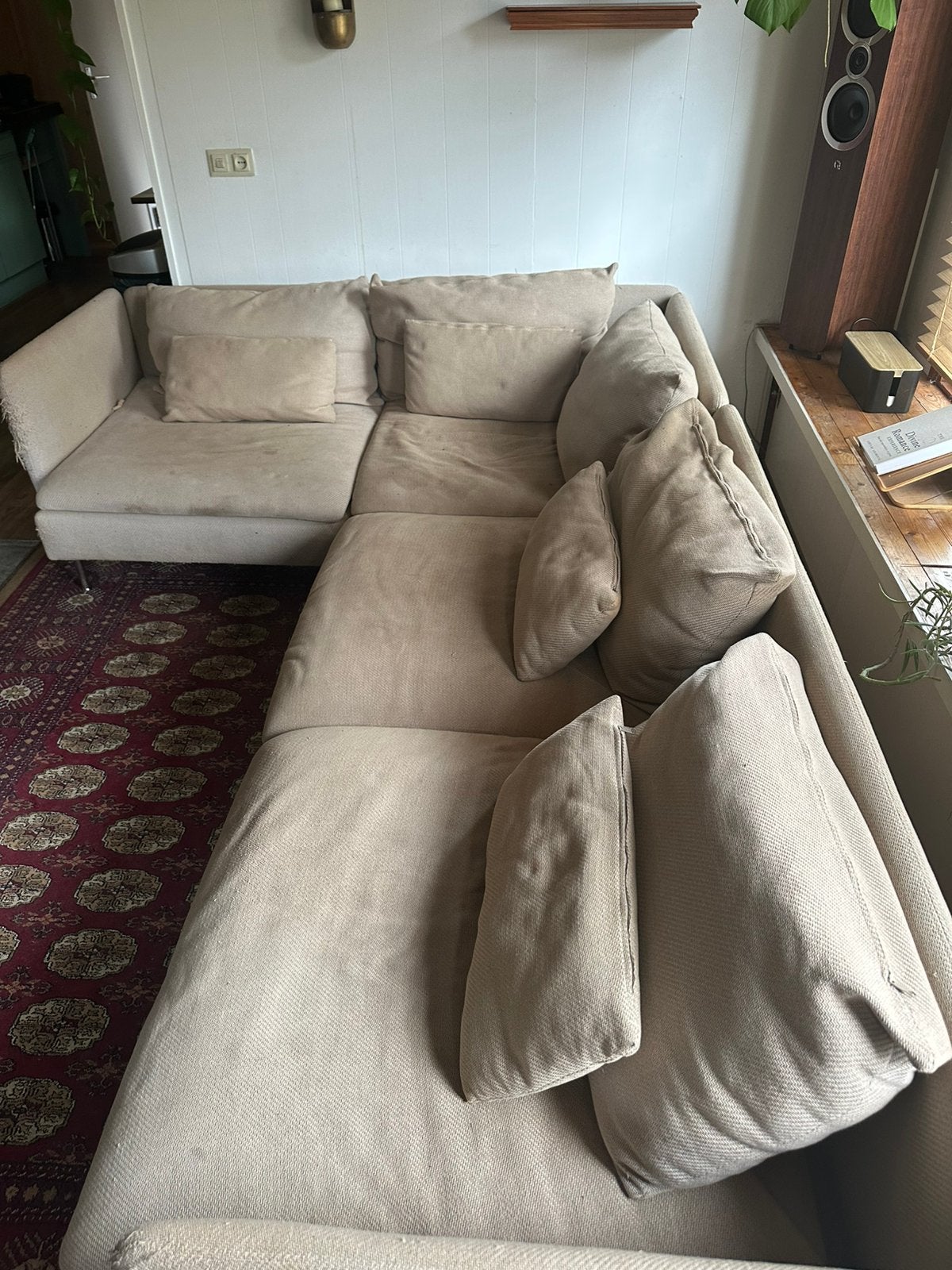 GRATIS Ikea hoekbank van Söderhamn, Ophalen, Gebruikt, Stof