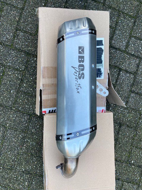 Bos desert fox uitlaatdemper voor Suzuki V-strom, Ophalen of Verzenden