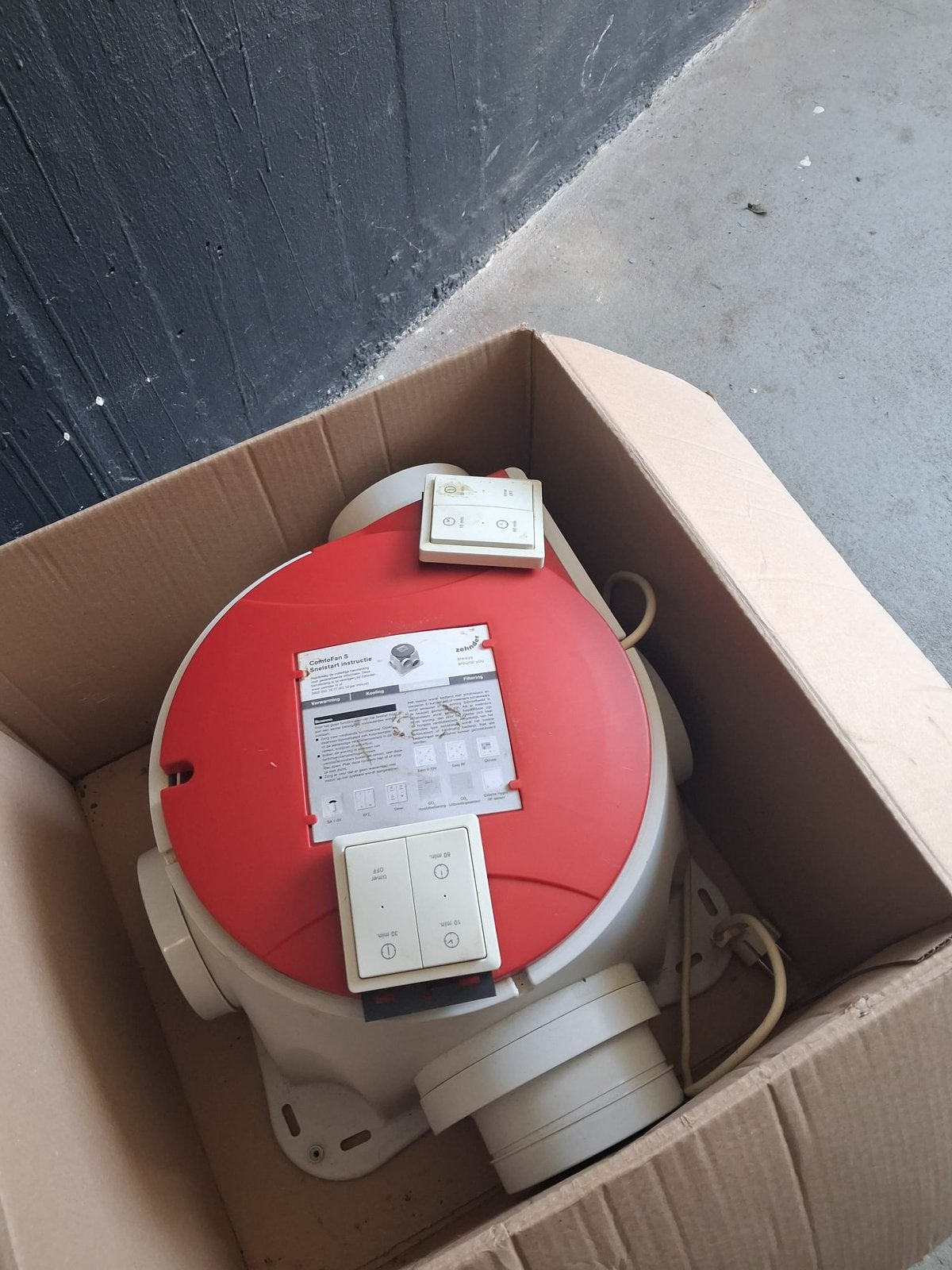 Zehnder ComfoFan S Ventilatiebox, Doe-het-zelf en Verbouw, Ophalen, Zo goed als nieuw, Afzuiger