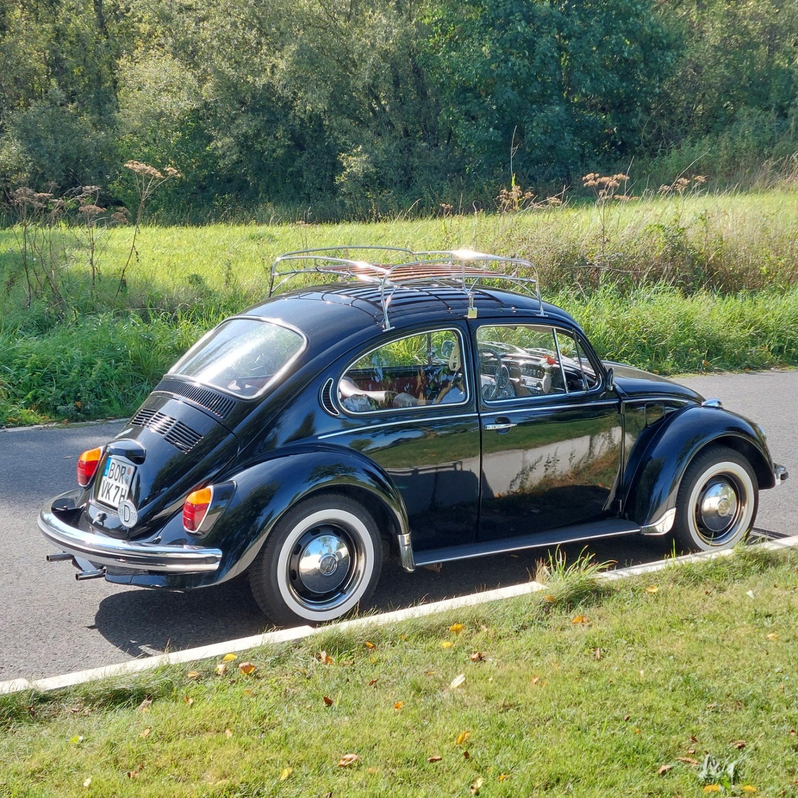 Volkswagen Kever VW 1300 44PK zwart, Auto's, Achterwielaandrijving, Radio, Beetle (Kever), 4 cilinders