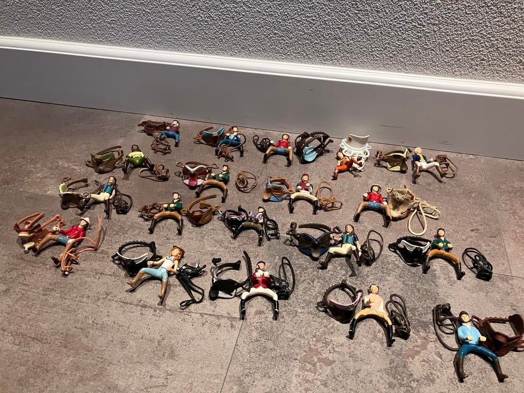 Schleich paarden ruiters z.g.a.n., Ophalen of Verzenden, Zo goed als nieuw, Paard, Beeldje of Figuurtje