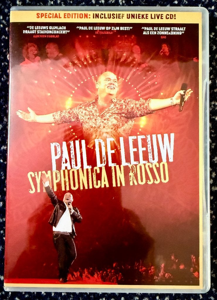 Muziek DVD Paul de Leeuw ‘Symphonica in Rosso’, Cd's en Dvd's, Alle leeftijden, Ophalen of Verzenden, Zo goed als nieuw, Concert