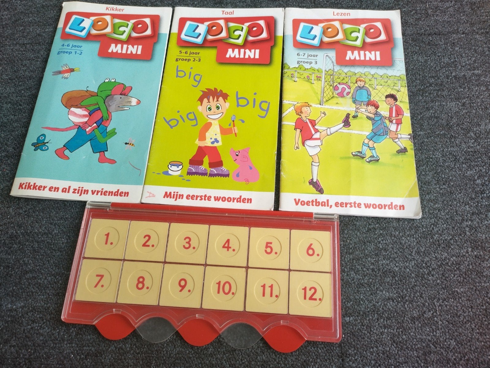 Loco Mini set met 3 boekjes: Kikker, Taal, Lezen, Ophalen of Verzenden