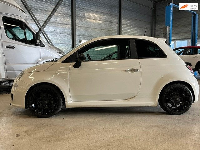 Fiat 500 0.9 TwinAir Turbo Nieuwstaat Leder bekleding 105 PK, Auto's, Fiat, Voorwielaandrijving, Gebruikt, Wit, Origineel Nederlands