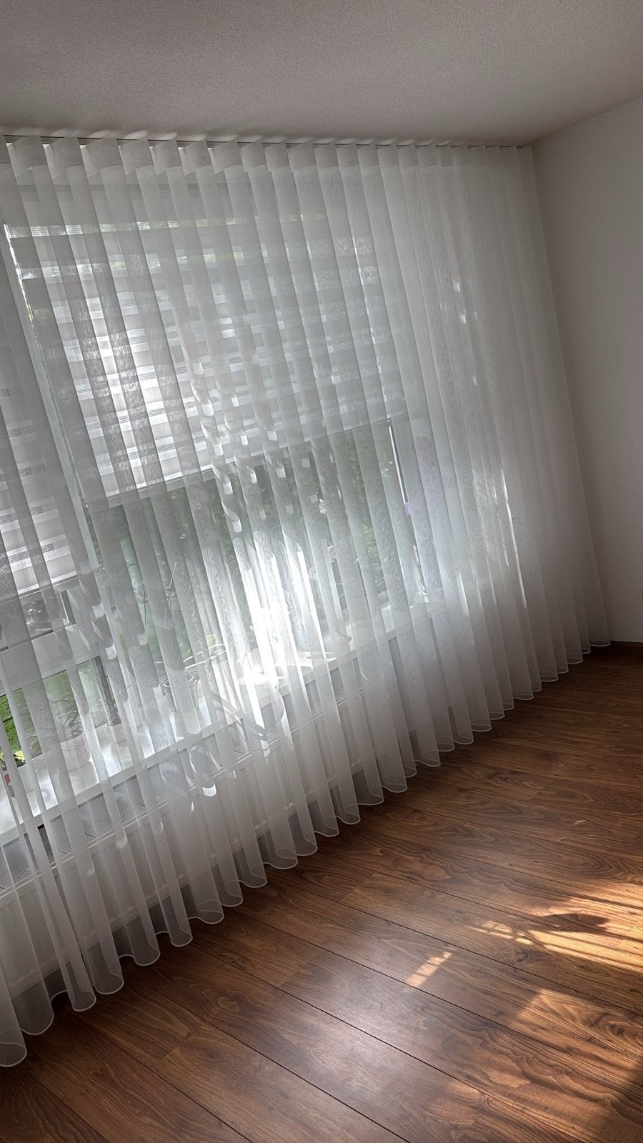 Zo goed als nieuwe vitrage - 1 jaar oud, rookvrij, Ophalen, Vitrage, Wit, Lichtdoorlatend