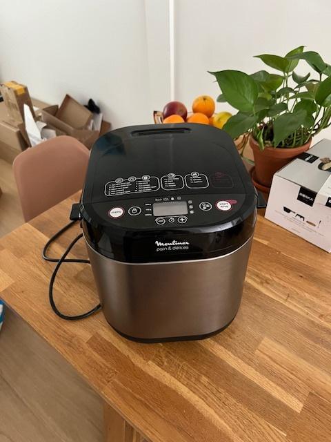 Moulinex Pain & Délices Broodbakmachine, Witgoed en Apparatuur, Broodbakmachines, 800 tot 1200 gram deeg, Ophalen, Met timer, Gebruikt