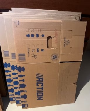 Verhuis dozen Verhuis boxen te huur, Ophalen, Doos, Minder dan 35 cm, Minder dan 50 cm