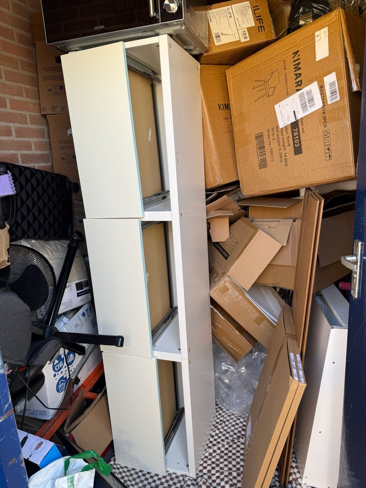 Ikea besta tv meubel met glasplaat, Ophalen, Gebruikt