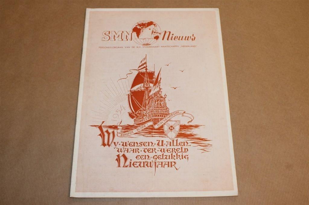 SMN Nieuws - Personeelorgaan Stoomvaart Mij 1953 !!, Verzamelen, Ophalen of Verzenden, Gebruikt, Kaart, Foto of Prent