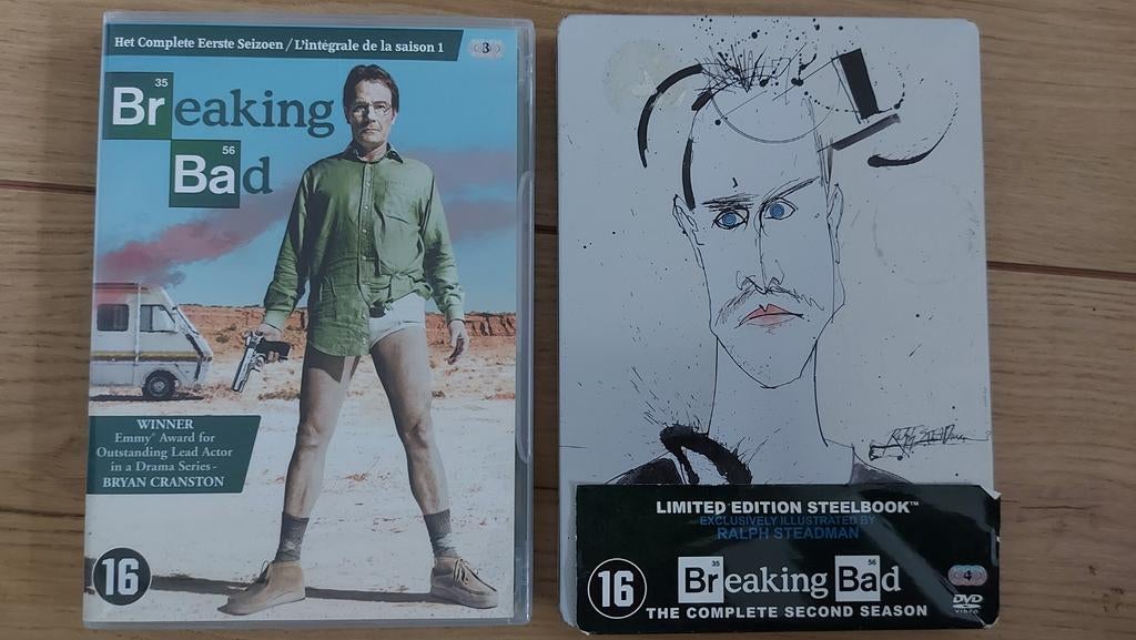 Breaking Bad Seizoen 1 & 2 DVD Boxset - Limited Edition, Vanaf 16 jaar, Boxset, Drama, Ophalen of Verzenden