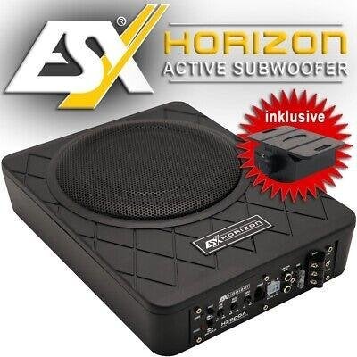 ESX Horizon HZ800A Active 8 inch underseat subwoofer, Audio Design, Nieuw, Am Breilingsweg 3, 76709 Kronau, Duitsland, Ophalen of Verzenden