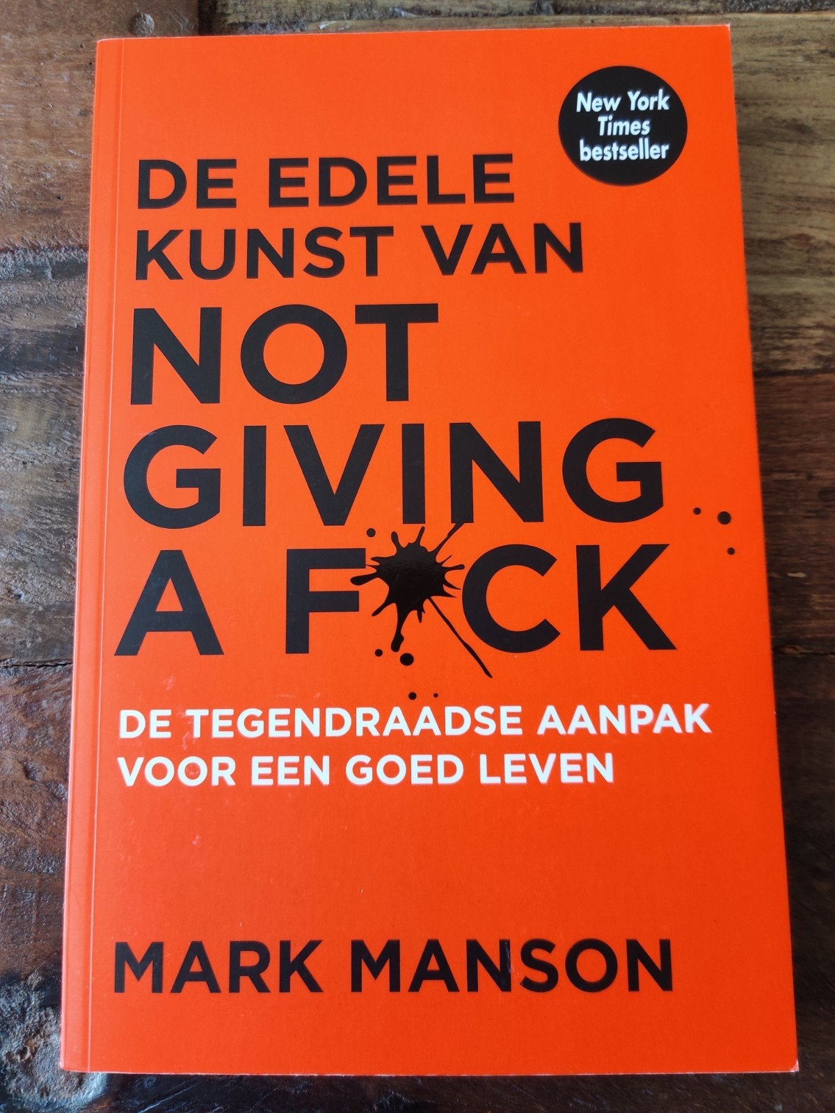 Mark Manson - De edele kunst van not giving a fuck, Boeken, Psychologie, Ophalen of Verzenden, Zo goed als nieuw, Mark Manson