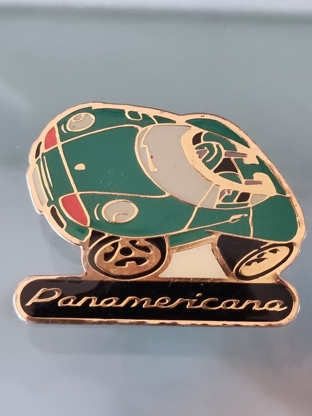 VNT1989Zeldzaam,PORSCHE PANAMERICANA CAR,SRE!PIN4.5cm,Izgst!, Ophalen of Verzenden, Zo goed als nieuw, Transport, Speldje of Pin