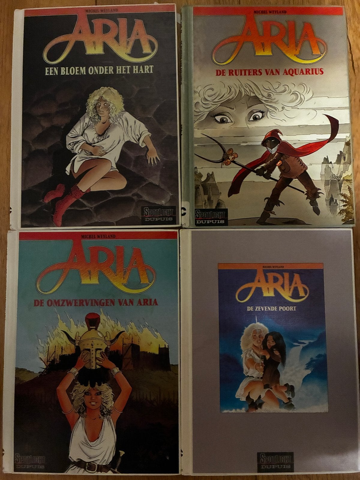 Aria stripboeken - 4 HC delen van Michel Weyland, Meerdere stripboeken, Ophalen of Verzenden, Gelezen