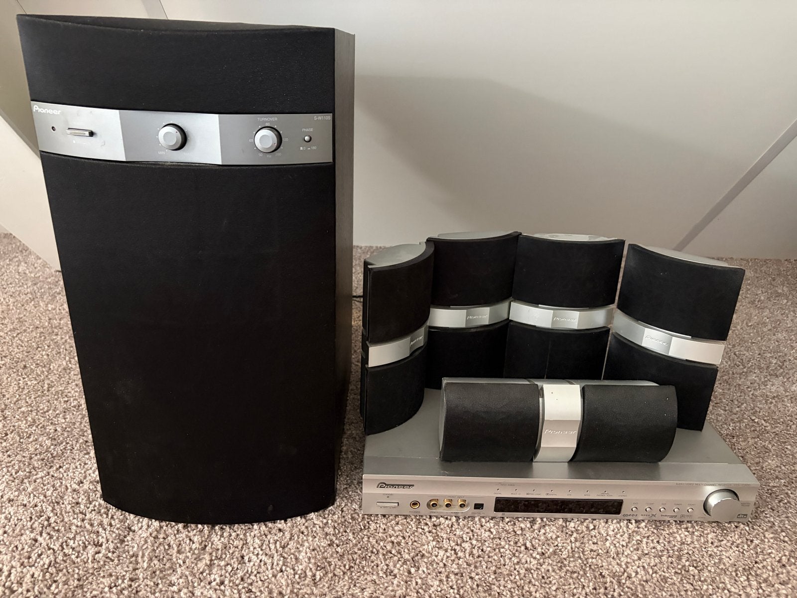 Pioneer 5.1 Home Cinema Set metSubwoofer, Ophalen, Gebruikt, Pioneer, 5.1-systeem