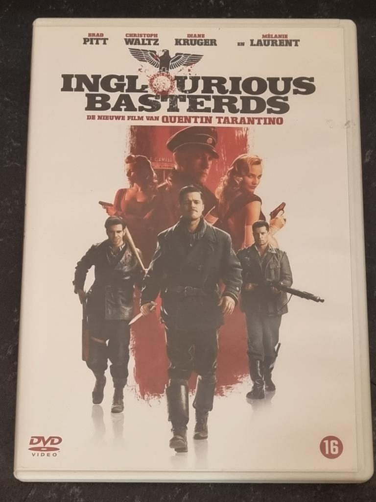 Inglourious Basterds DVD - Quentin Tarantino, Vanaf 16 jaar, Ophalen of Verzenden, Zo goed als nieuw, Actiethriller