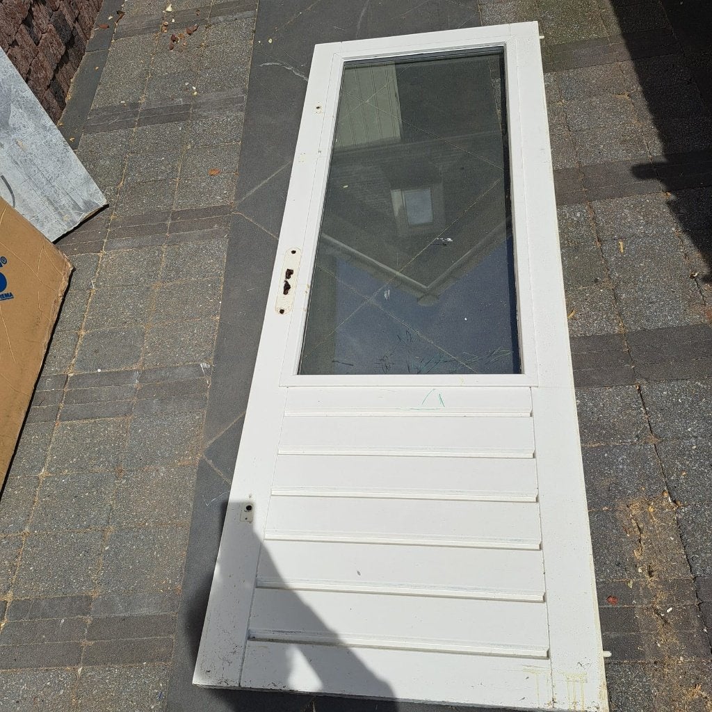 Hardhouten buitendeur, Ophalen, Gebruikt, Minder dan 80 cm, Buitendeur