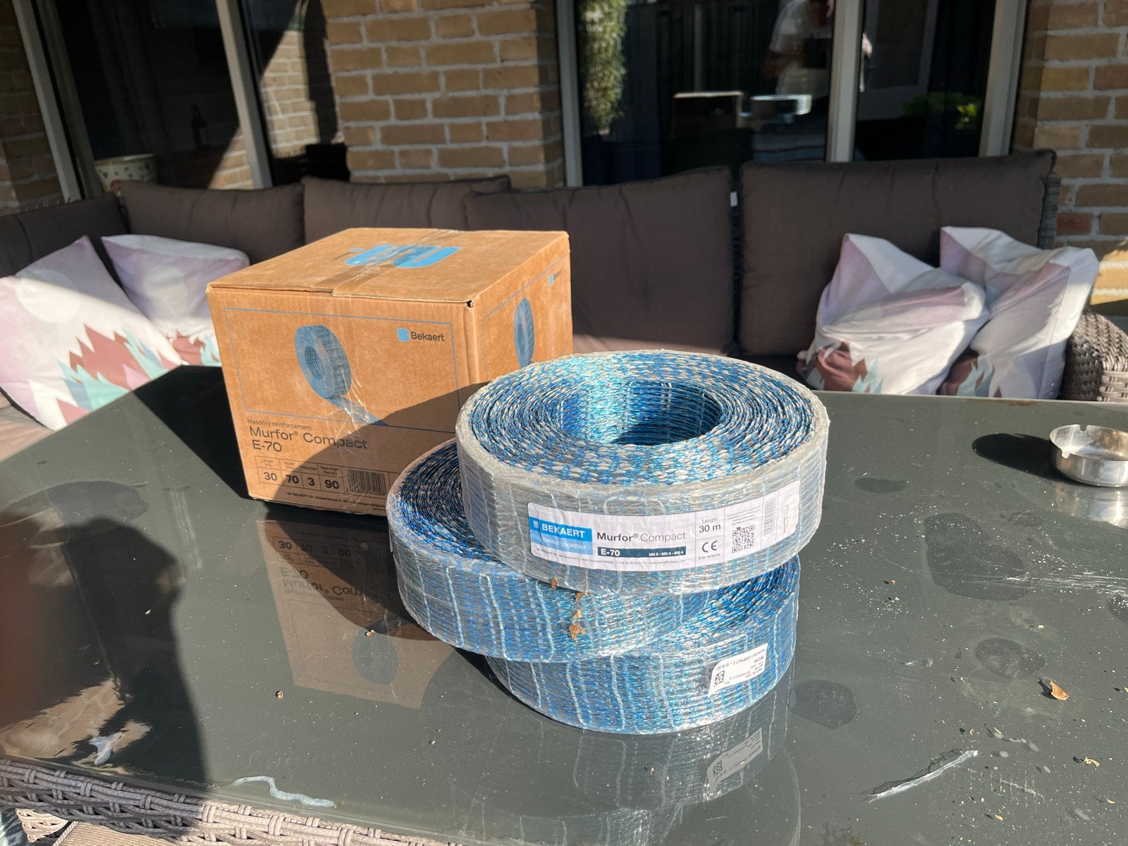 Murfor Compact E703 wapeningsnetten - 3 rollen à 30m, Ophalen of Verzenden, Nieuw, 250 mm of meer, Overige typen