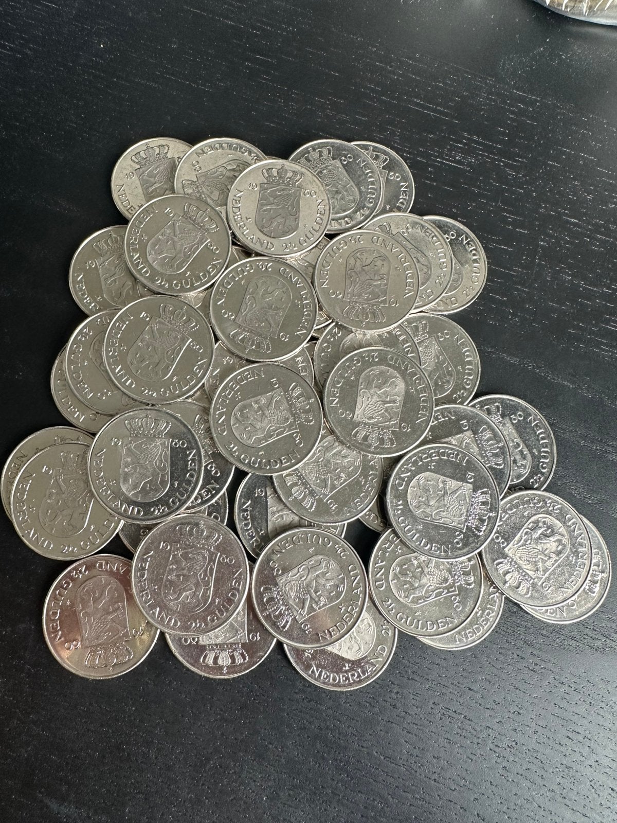 46x Nederlandse 2½ gulden 1980 – Beatrix – lot, Ophalen of Verzenden, Koningin Beatrix, 2½ gulden