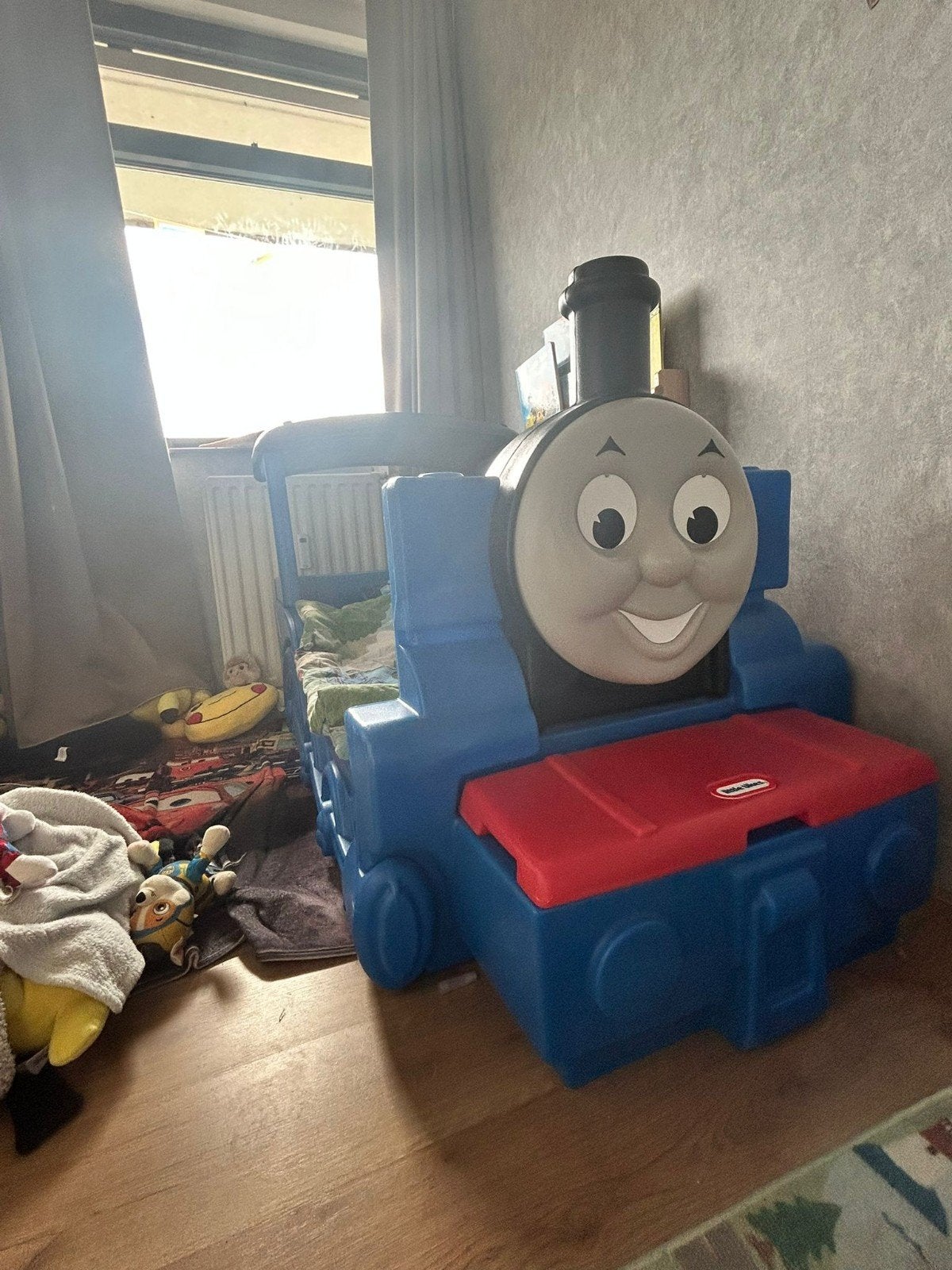 Thomas de Trein kinderbed met opbergruimte, Ophalen, Overige materialen, Gebruikt, Eenpersoons