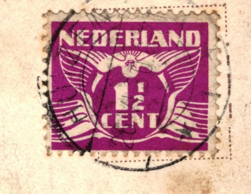 968268	Naarden	oud Valkeveen	Waterpartij	1930, Ophalen of Verzenden, 1920 tot 1940, Gelopen, Noord-Holland