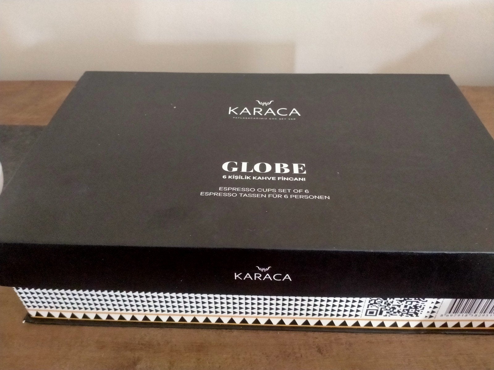 Karaca Globe Espresso Kopjes Set - 6 stuks, Overige merken, Keramiek, Nieuw, Ophalen of Verzenden