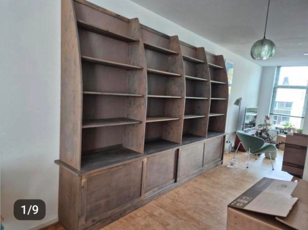 Gratis af te halen: (Hout van) Boekenkast, Ophalen, Gebruikt, 25 tot 50 cm, 50 tot 100 cm