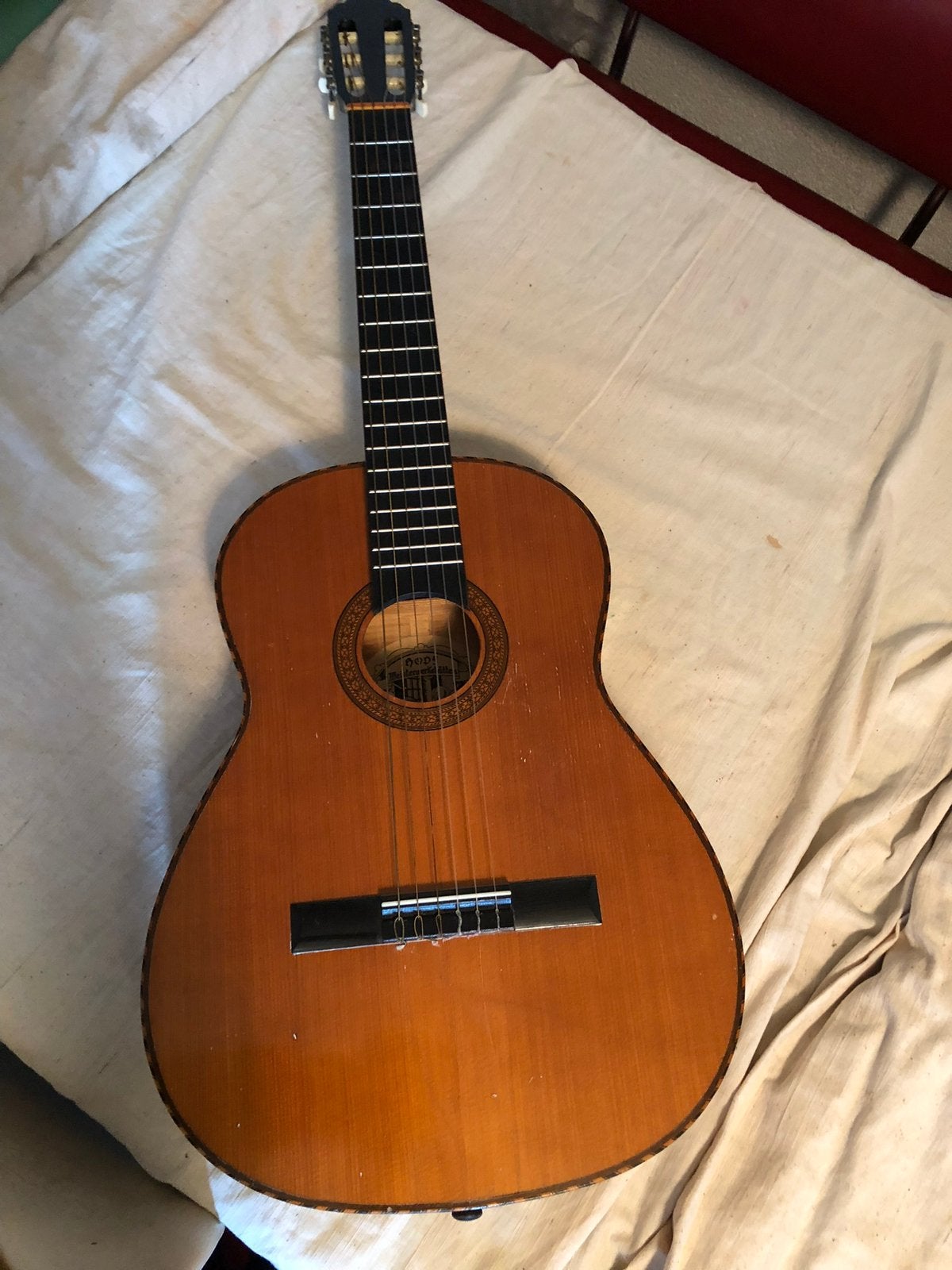 Gitaar,Hopf Meisterwerkstätten,1972, Muziek en Instrumenten, Ophalen of Verzenden, Gebruikt, Klassieke of Spaanse gitaar