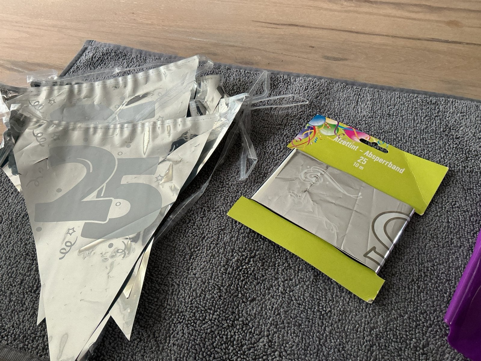 Versiering 25, Ophalen of Verzenden, Zo goed als nieuw, Versiering, Geboorte of Huwelijk