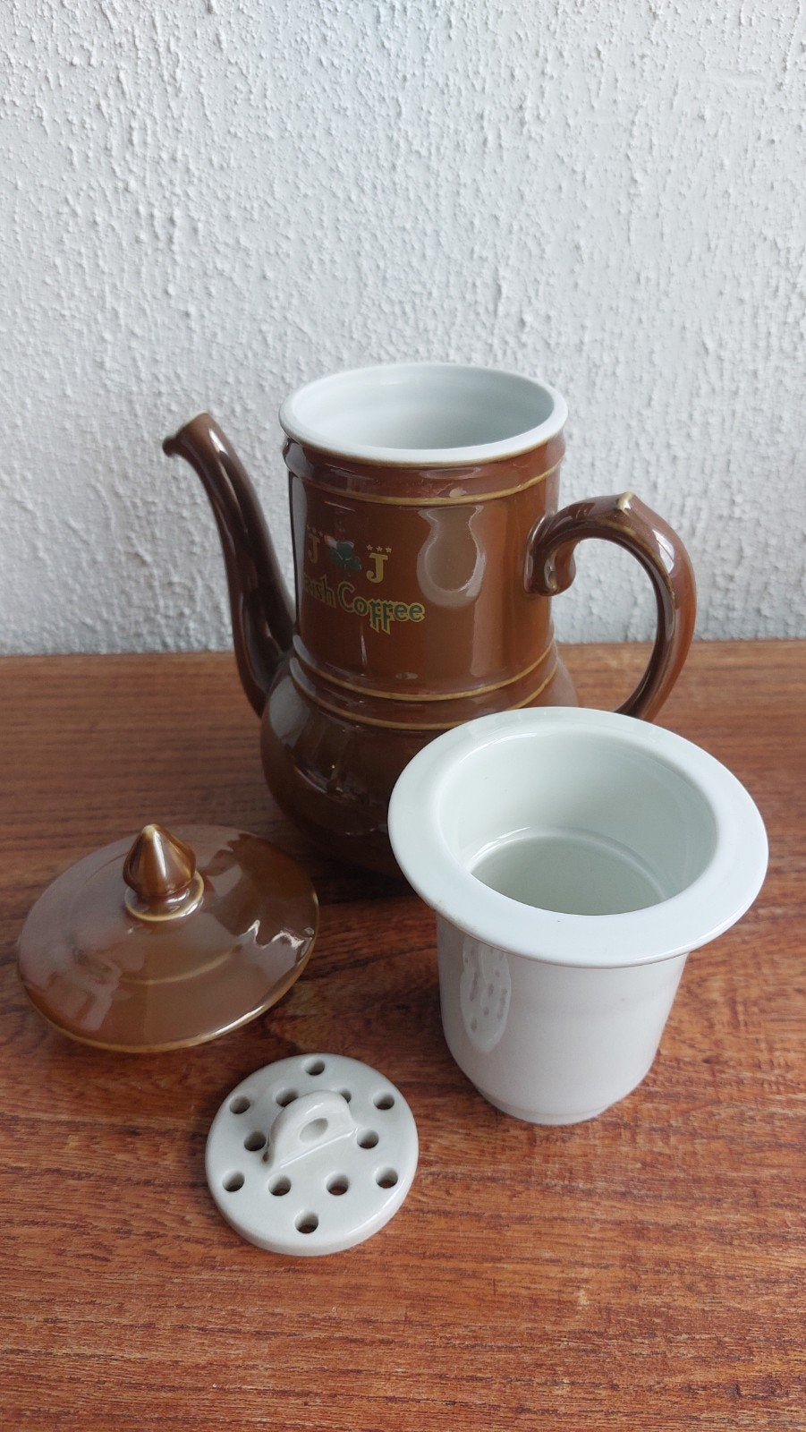 Pillyvuyt hittebestendig Frans porselein koffiepotje J.L., Antiek en Kunst, Antiek | Porselein, Ophalen of Verzenden