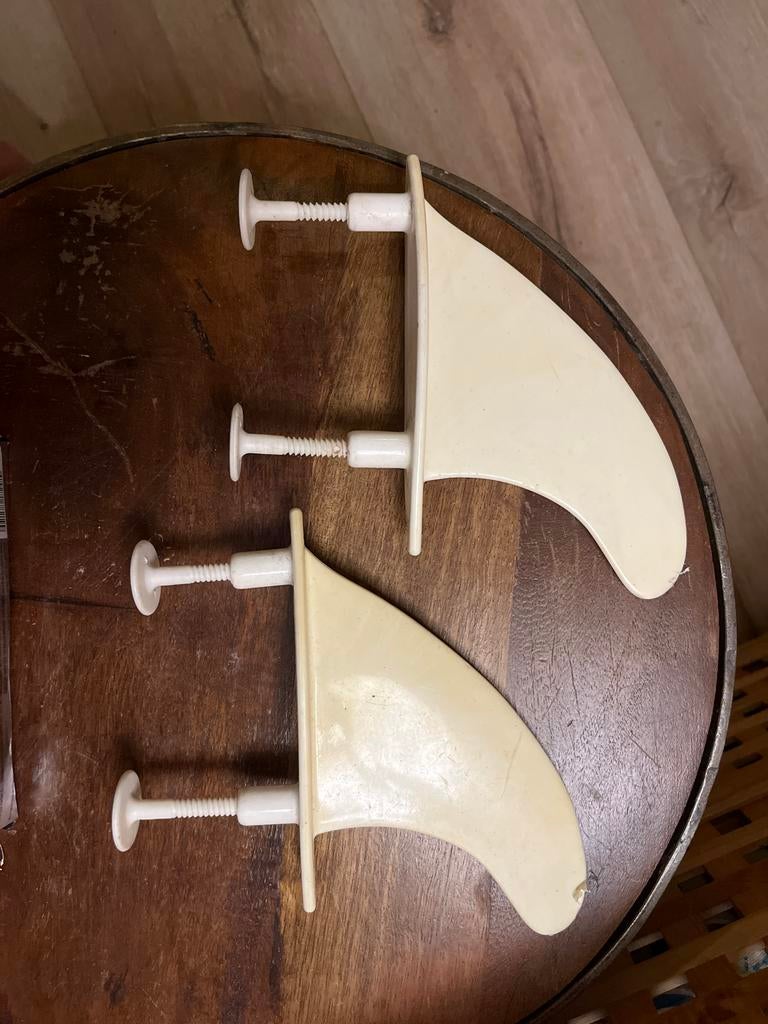 Softtop vinnen voor surfboard - set van 2, Watersport en Boten, Golfsurfen, Ophalen of Verzenden, Gebruikt, Overige typen, Met vinnen