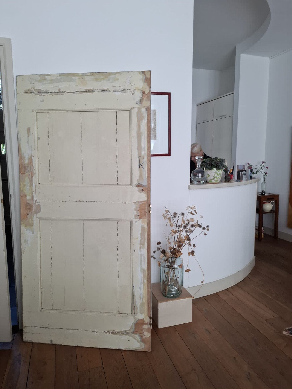 antieke binnendeur, Huis en Inrichting, Woonaccessoires | Kamerschermen, Ophalen, Gebruikt