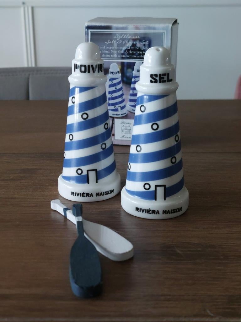 Riviera Maison Vuurtoren Peper- en Zoutstel, Ophalen of Verzenden, Nieuw