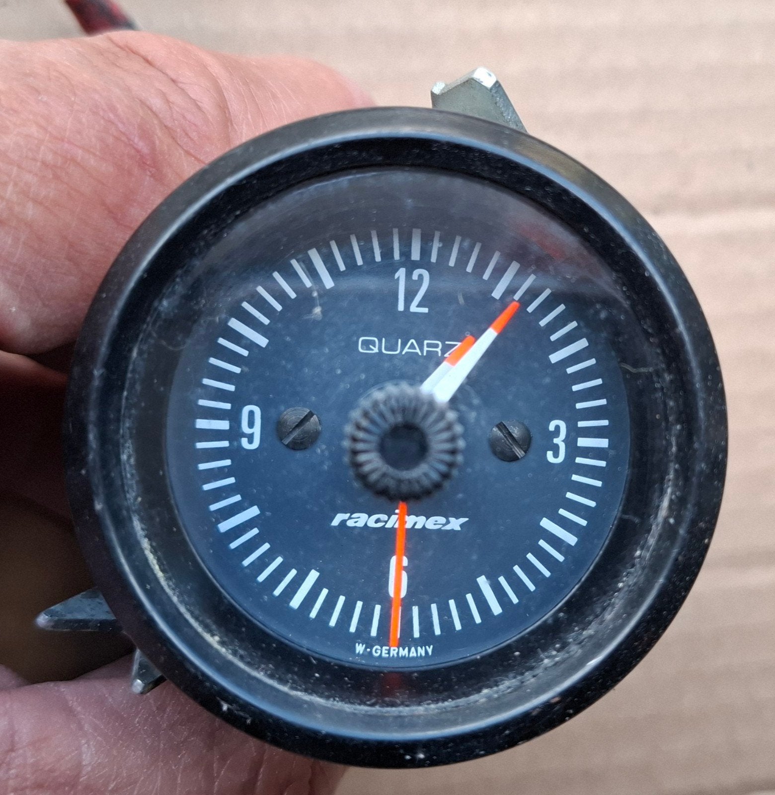 Racimex Quartz Klok W-Germany - Vintage Auto Klok, Ophalen of Verzenden