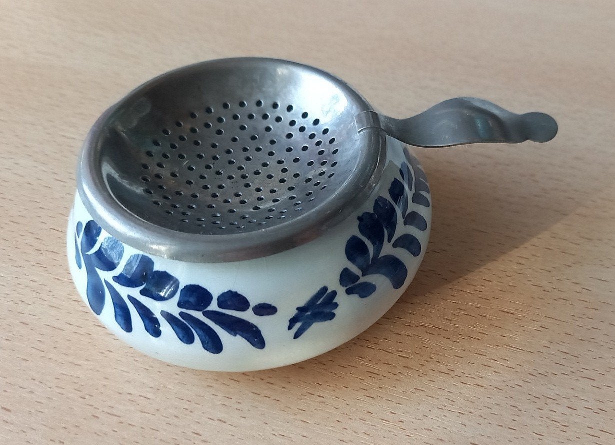 Delfts blauw theezeefje, Ophalen of Verzenden
