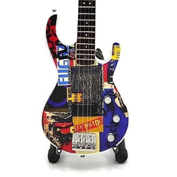 Red Hot Chili Peppers Flea miniatuur gitaar 25cm mini guitar, Verzamelen, Info@deconoord.nl, Deco Noord, Nieuw, Ophalen of Verzenden