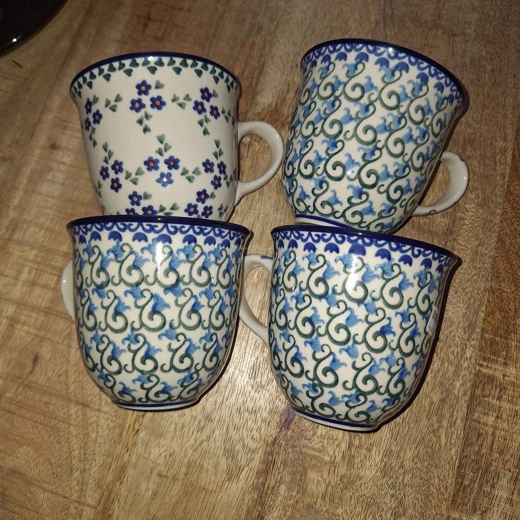 Tulpmokken 300ml Bunzlau Castle Pools keramiek-nieuw, Keramiek, Overige typen, Nieuw, Ophalen of Verzenden
