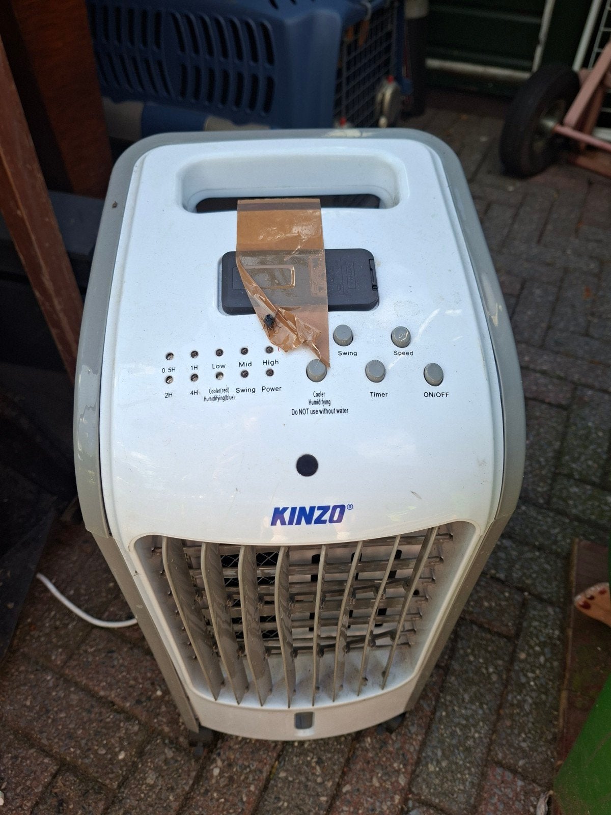 Kinzo Mobiele Airco BL-168DLR - Koelen en Ventileren, Witgoed en Apparatuur, Airco's, Gebruikt, Minder dan 60 m³, Timer, 3 snelheden of meer