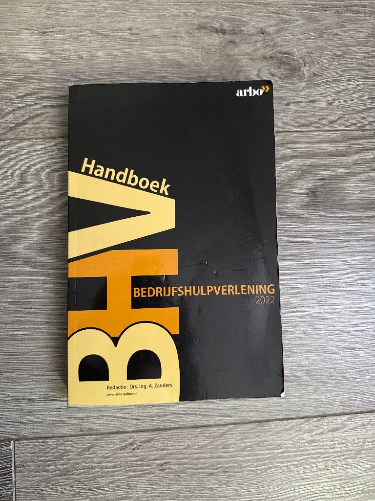 Handboek bedrijfshulpverlening, Boeken, Beta, HBO, Ophalen of Verzenden, VMN