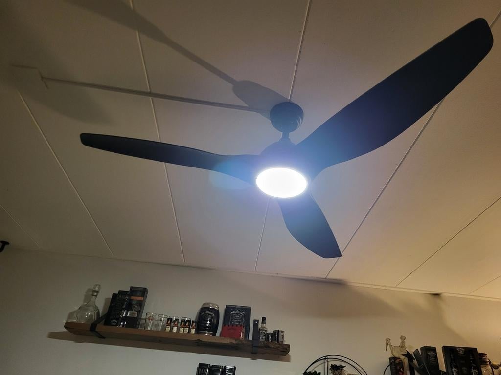 Ventilator, Ophalen of Verzenden, Ventilator met afstandsbediening, Zo goed als nieuw, Plafondventilator