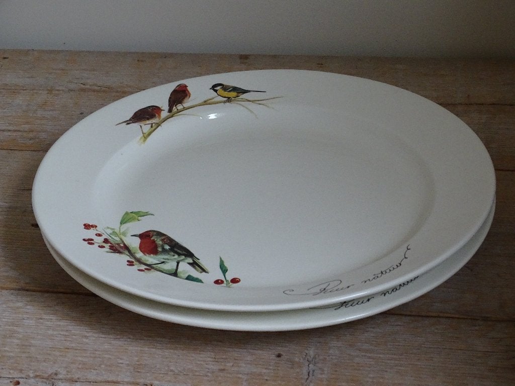 2x Pizzabord, HvD, PUUR NATUUR, Vogeltjes, als nieuw, Overige merken, Ophalen of Verzenden, Zo goed als nieuw, Bord(en)