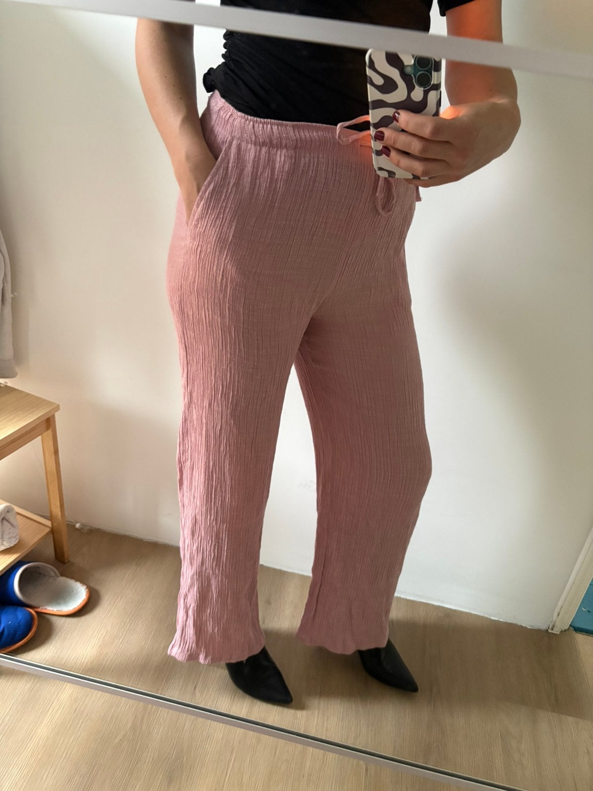 Roze pantalon stradivarius, Maat 46/48 (XL) of groter, Ophalen of Verzenden, Roze, Lang