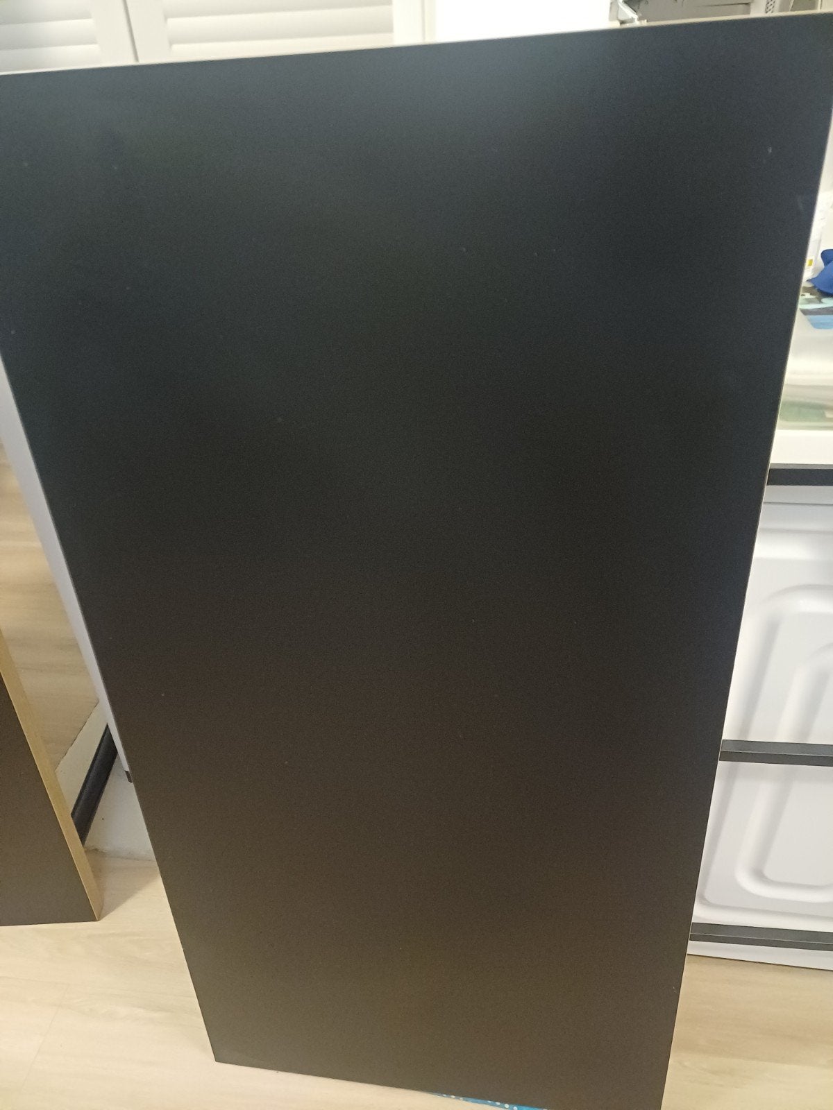Zwart IKEA Linnmon tafelblad (gebruikt), Ophalen, Gebruikt, 100 tot 150 cm, 50 tot 100 cm