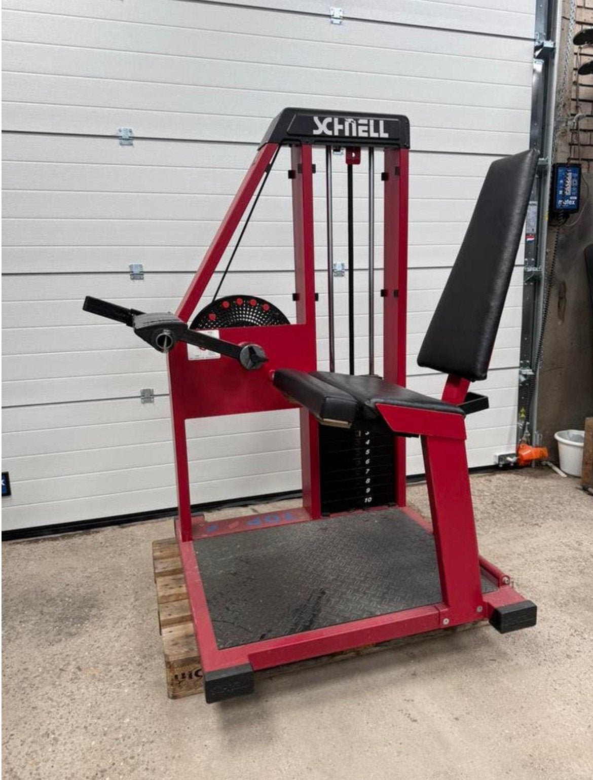 Schnell leg curl / Leg extension 2 in 1 machine / Old school, Sport en Fitness, Ophalen, Benen, Gebruikt, -
