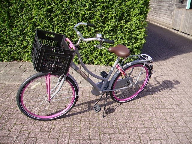meisjes fiets popal 24 inch, Fietsen en Brommers, Ophalen, Handrem, Popal, Trommelrem