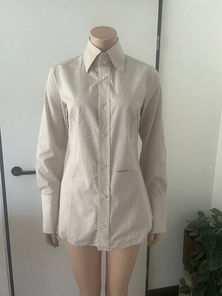 DSQUARED2  mooie blouse  MAAT 40 (46)  NIEUW, Maat 38/40 (M), Beige, Nieuw, Ophalen of Verzenden