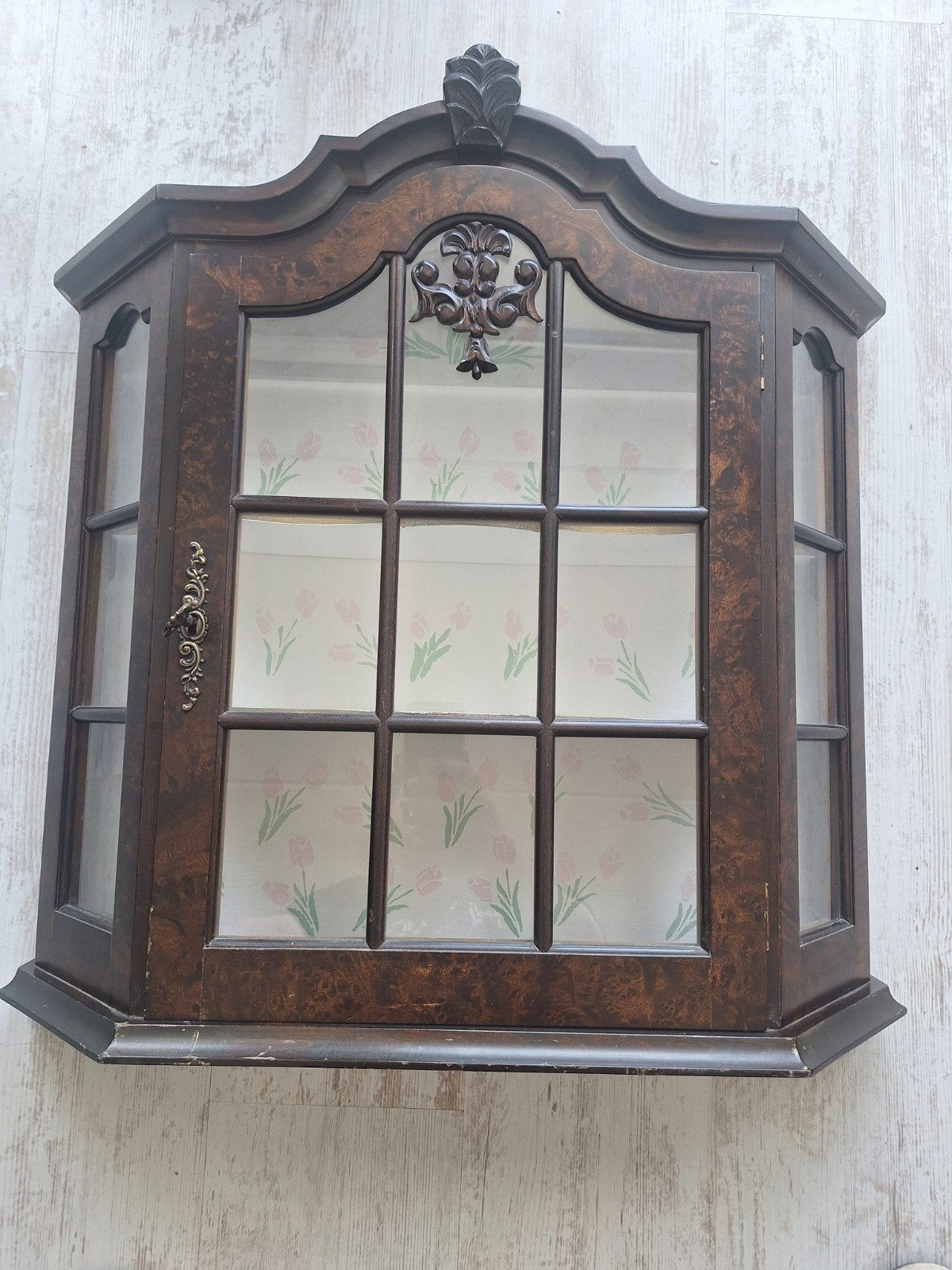Vintage wand virtrinekastje, Gebruikt, Minder dan 100 cm, 25 tot 50 cm, 50 tot 100 cm
