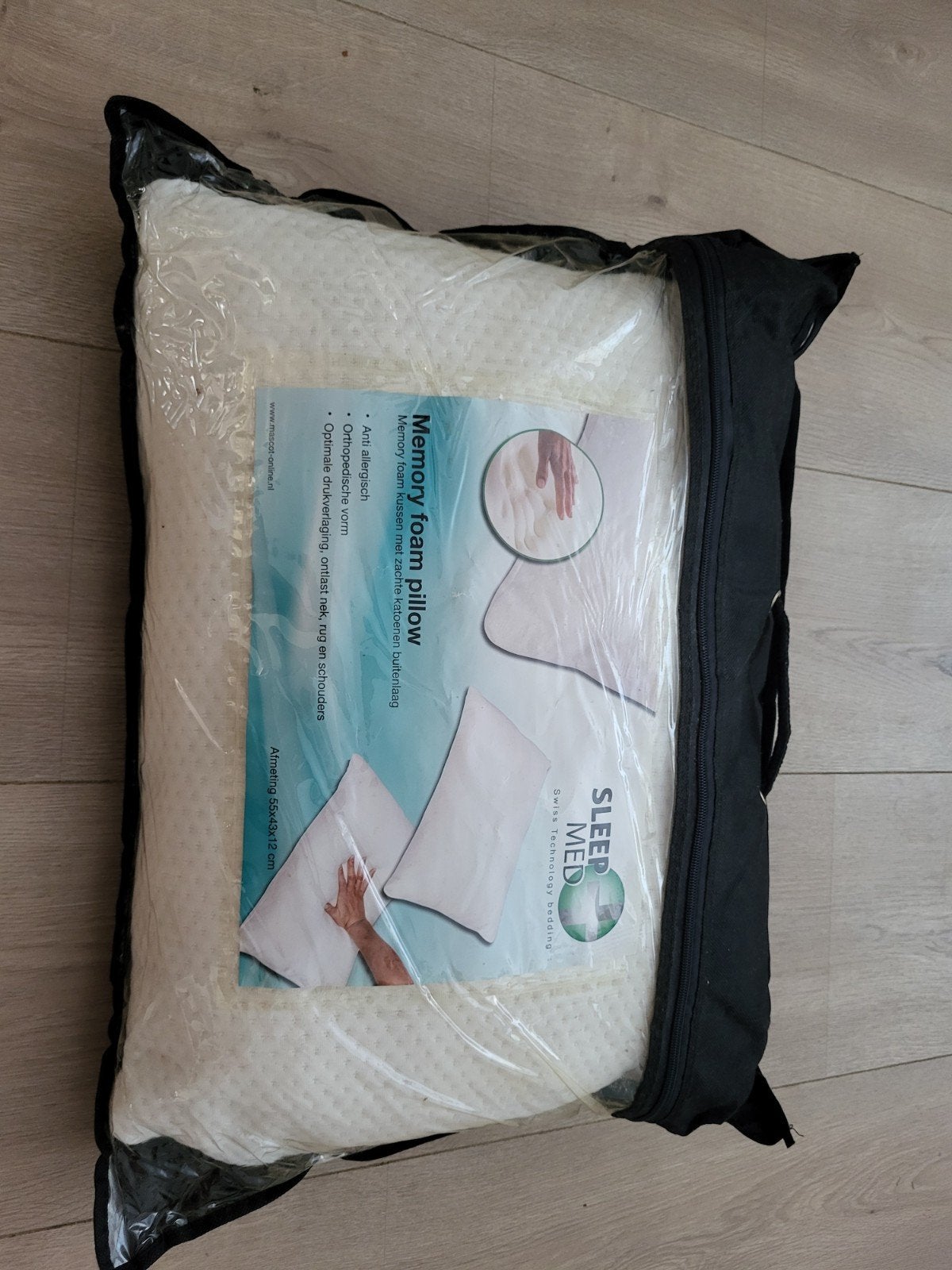 Nieuw memory foam hoofdkussen sleepmed, Eenpersoons, Wit, Nieuw, Ophalen of Verzenden