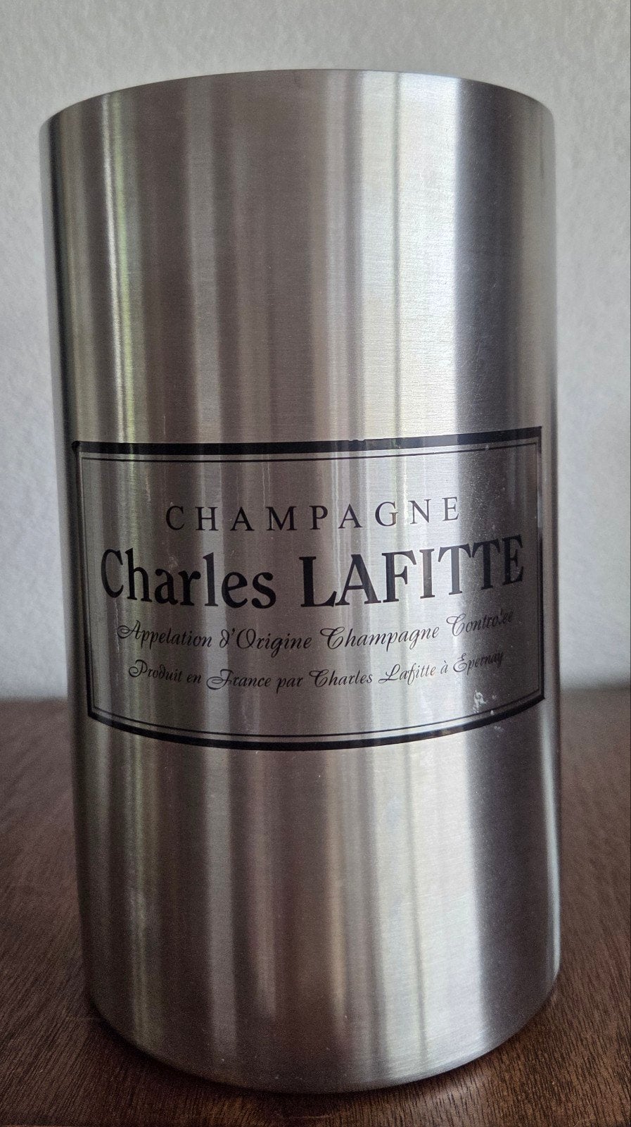 Vintage Charles Lafitte Champagnekoeler - RVS / Edelstahl, Ophalen of Verzenden, Metaal